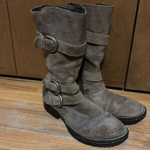 Born exclusive style for Athleta, moto boot, brown, sz 7